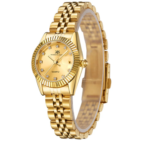 kenneth-scott-women's-quartz-movement-watch-analog-display-and-stainless-steel-strap-k22536-gbgc-gold