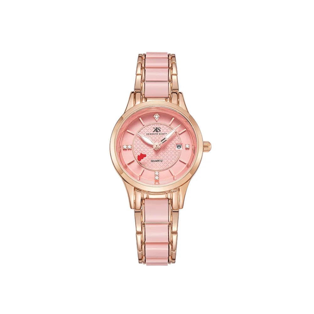 kenneth-scott-women's-sl25d-movement-watch-analog-display-and-ceramic-+-metal-strap-k23517-rcpp-pink