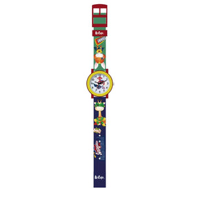 lee-cooper-kids-pc21s-movement-watch-analog-display-and-silicone-strap-lc.k.2.869-green/blue