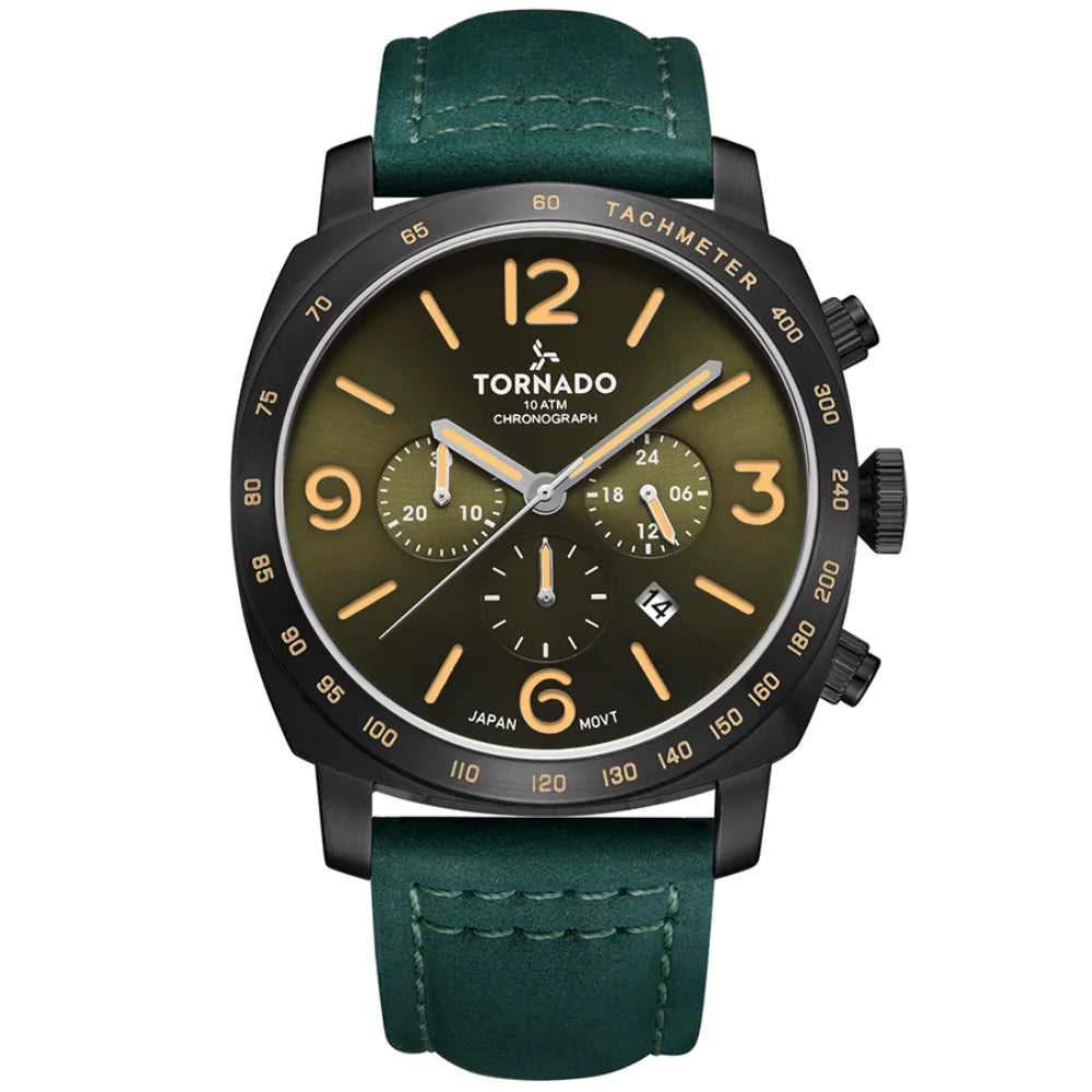 tornado-men's-japan-quartz-movement-watch-chronograph-display-and-leather-strap-t9102-blhh-green