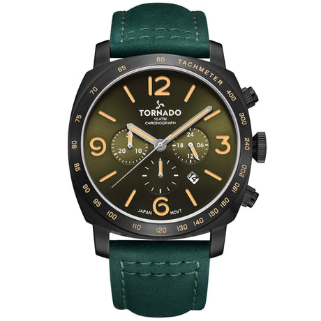 tornado-men's-japan-quartz-movement-watch-chronograph-display-and-leather-strap-t9102-blhh-green