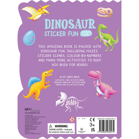 Igloo Dinosaur Sticker Fun Book