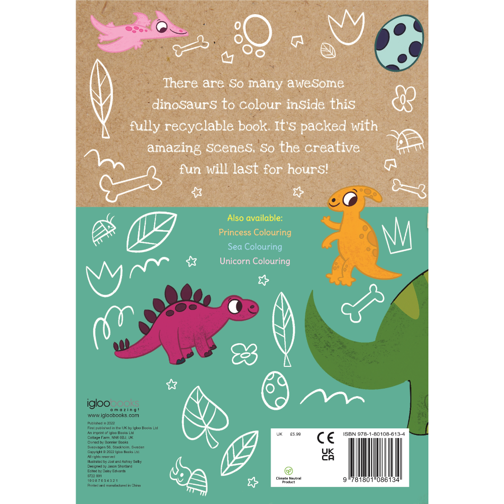 Igloo Dino Colouring Book