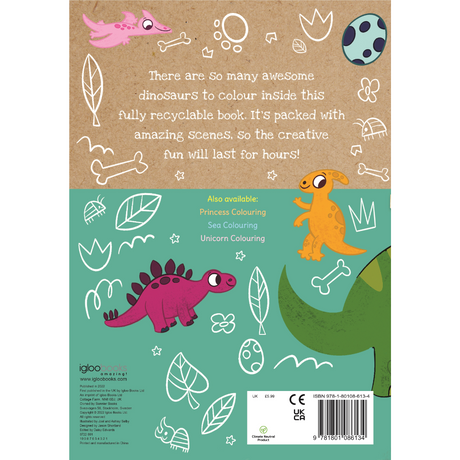 Igloo Dino Colouring Book