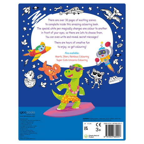 Igloo Robots, Racers, Dinosaurs Colouring Book