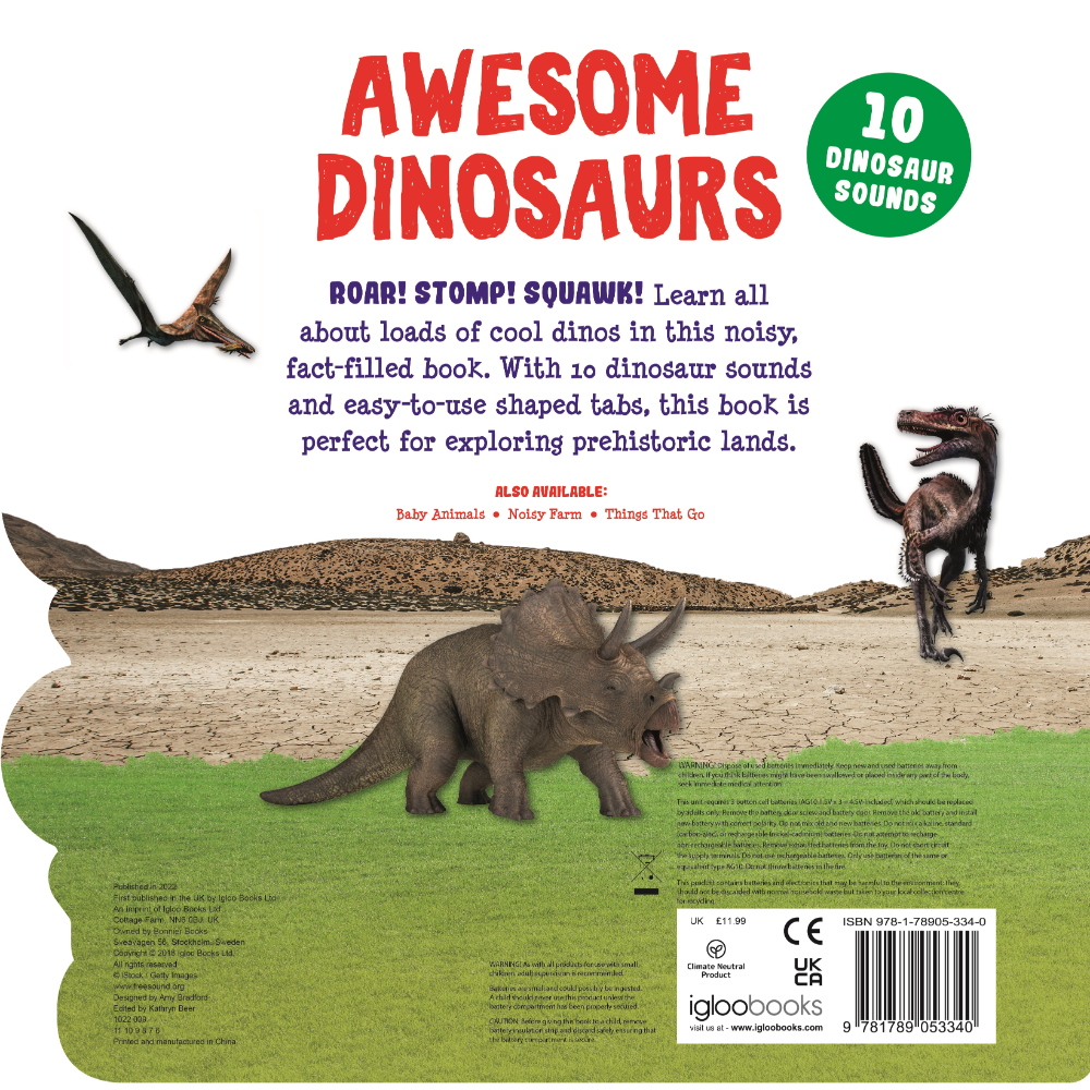 Igloo Awesome Dinosaurs Book