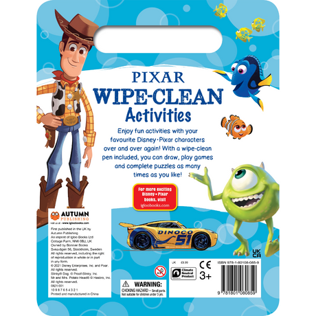 Igloo Pixar Wipe-Clean Activities Book