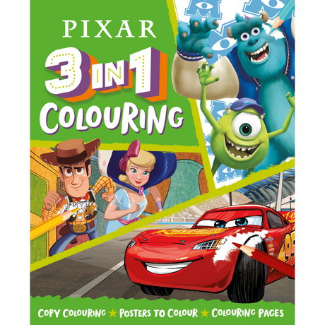 Igloo Pixar 3 in 1 Colouring Book