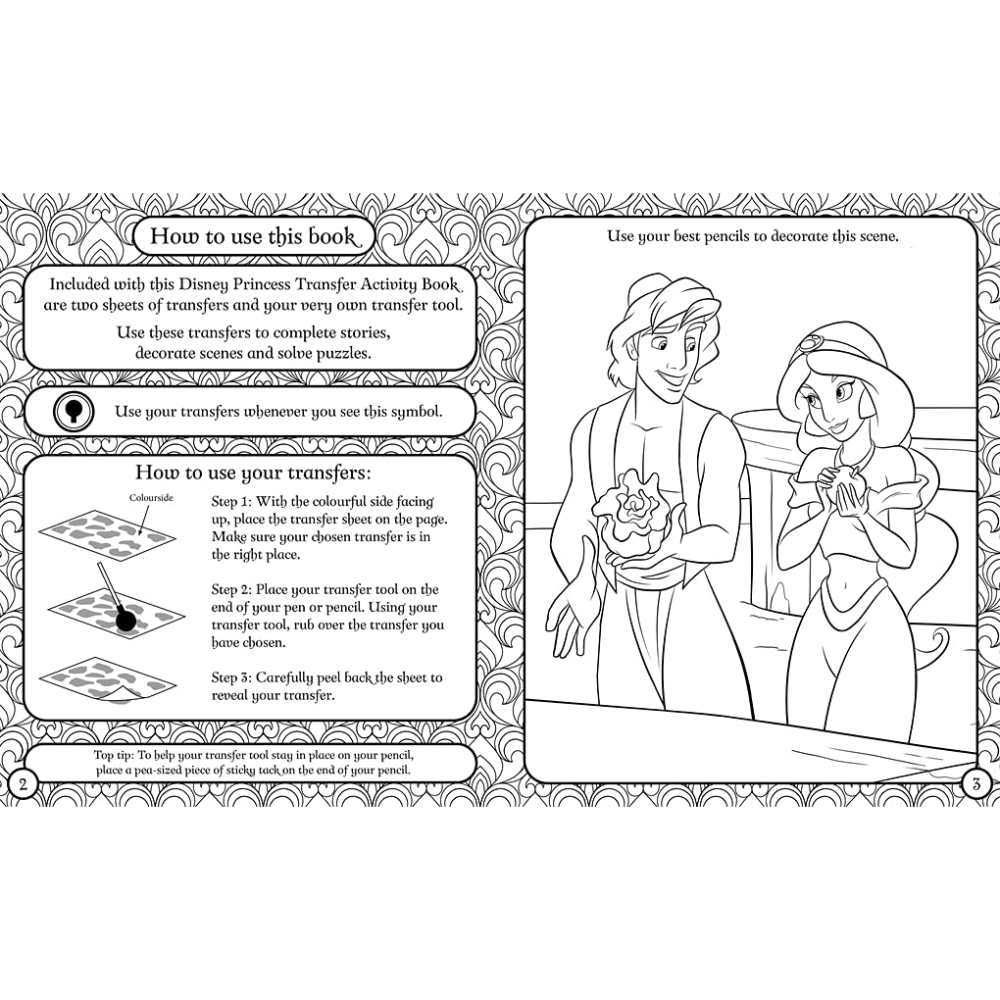 Igloo Disney Princess Transfer Activities Book