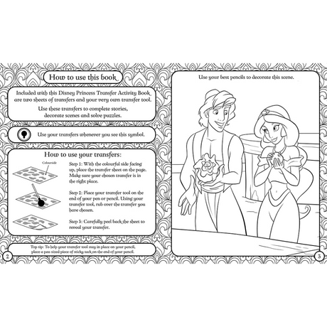 Igloo Disney Princess Transfer Activities Book