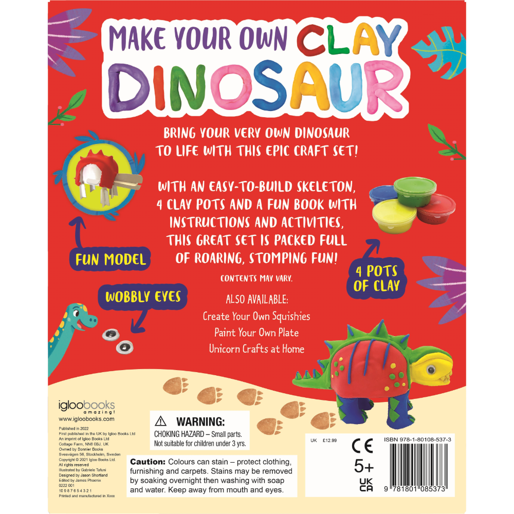 Igloo Make Your Own Clay Dinosaur Book