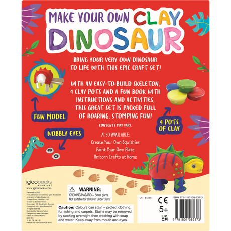 Igloo Make Your Own Clay Dinosaur Book