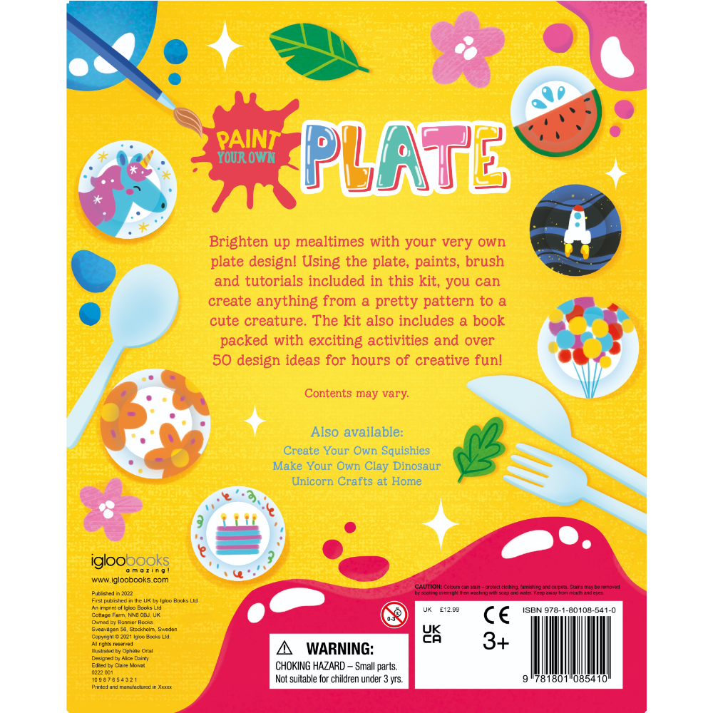 Igloo Paint Your Own Plate Book