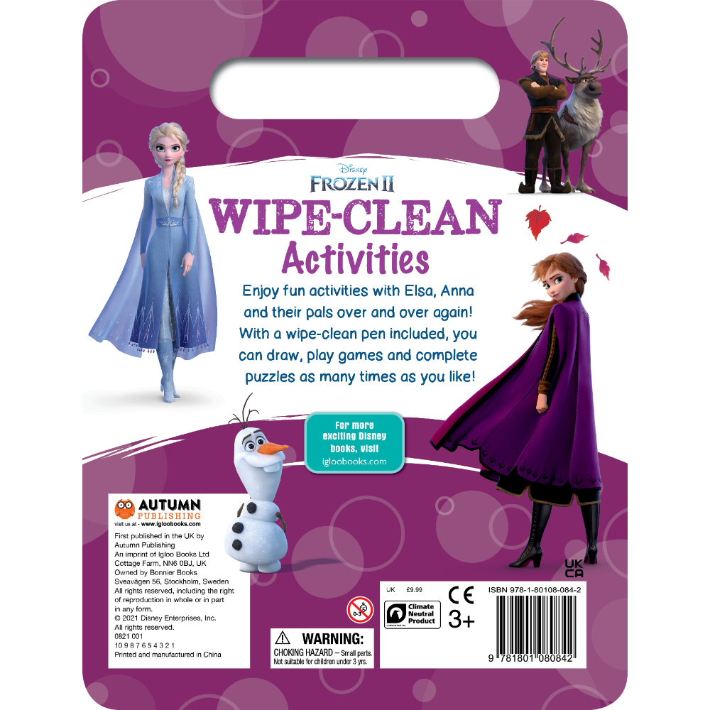 Igloo Disney Frozen 2 Wipe-Clean Activities Book