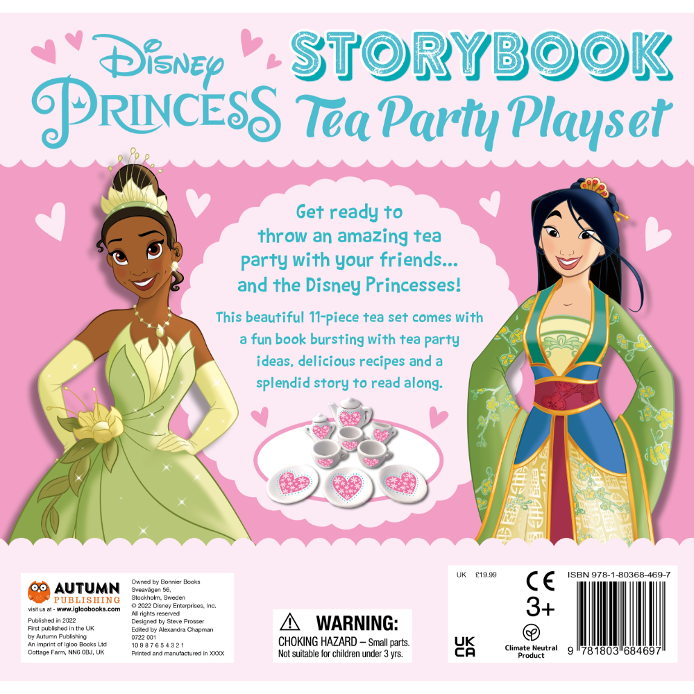 Igloo Disney Princess Storybook Tea Party Playset Book