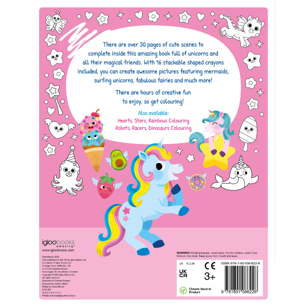 Igloo Super Cute Unicorns Colouring Book