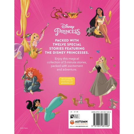 Igloo Disney Princess 5 Minute Stories Book