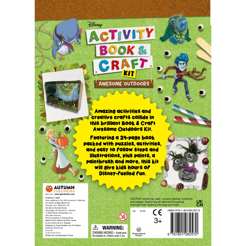 Igloo Disney Activity Book & Craft Kit Awesome Outdoors Book