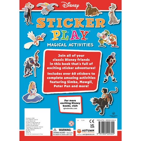Igloo Disney Sticker Play Magical Activities Book