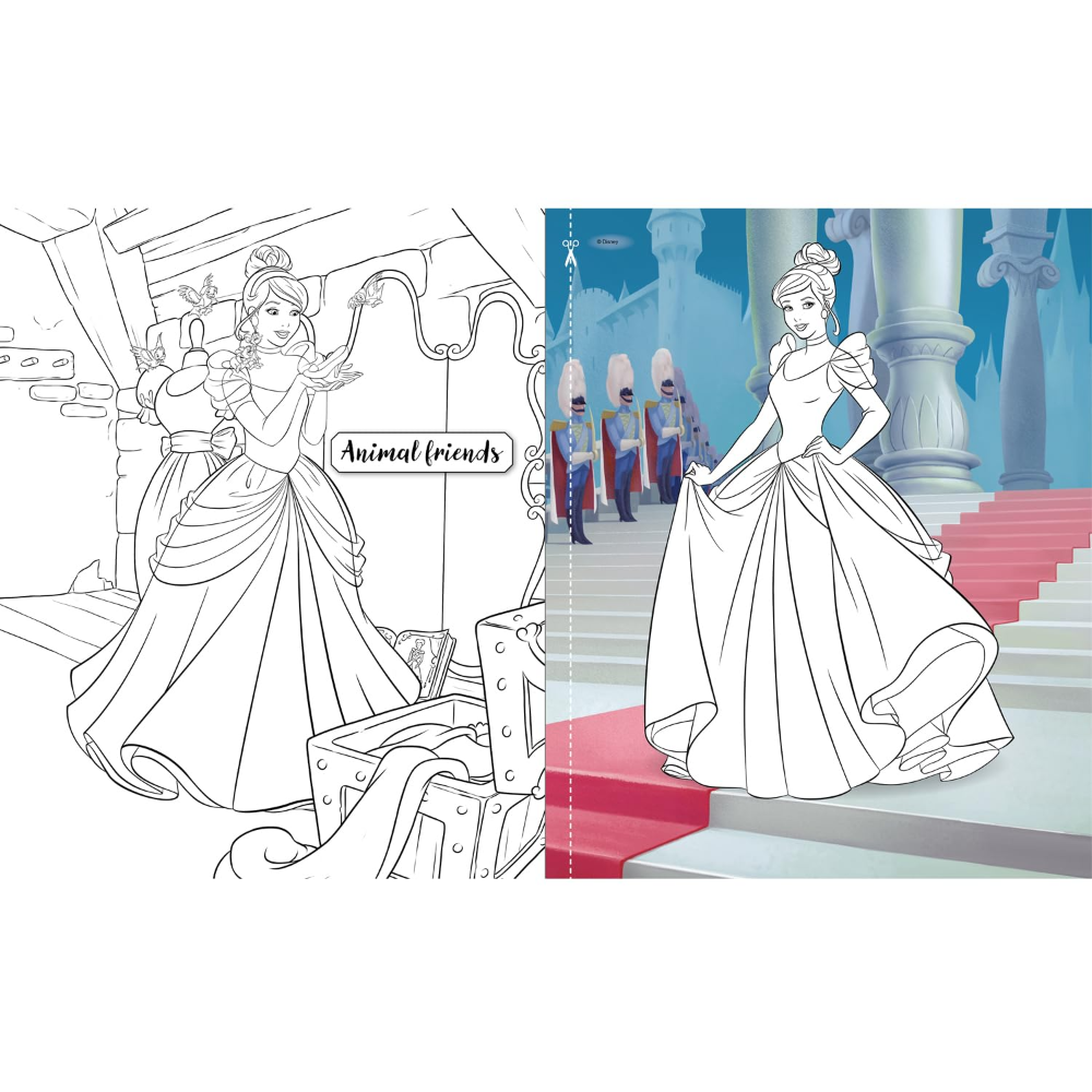 Igloo Disney Princess 3-in-1 Colouring Book