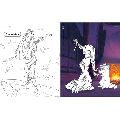 Igloo Disney Princess 3-in-1 Colouring Book