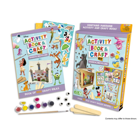 Igloo Disney Activity Book & Craft Kit Radical Recycling Book