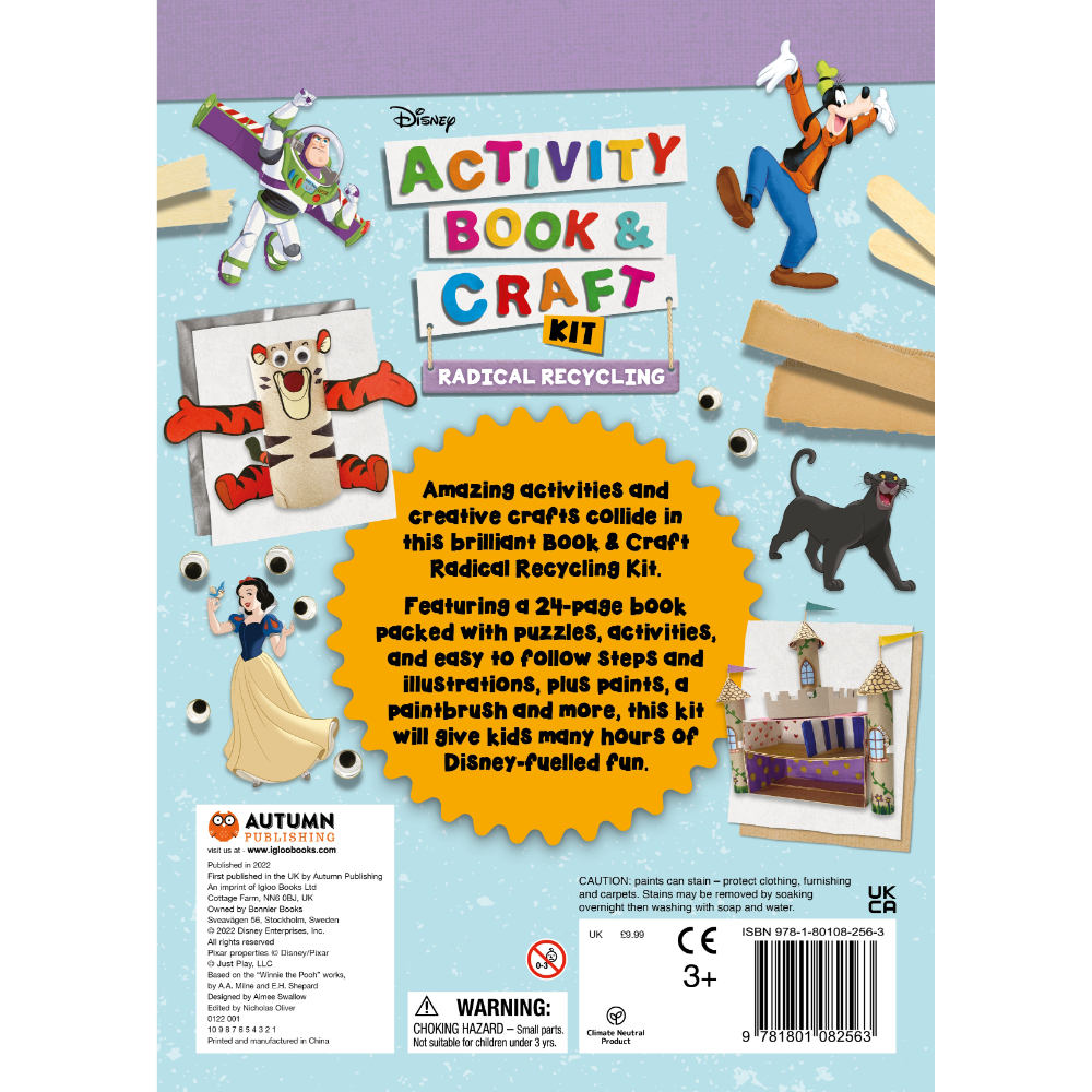 Igloo Disney Activity Book & Craft Kit Radical Recycling Book