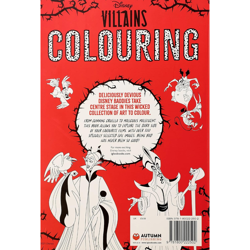 Igloo Disney Villains Colouring Book