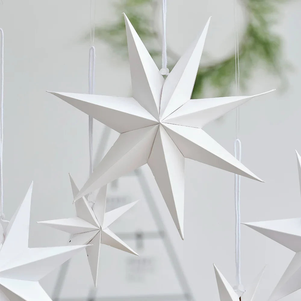 8 Point Paper Stars Bunting