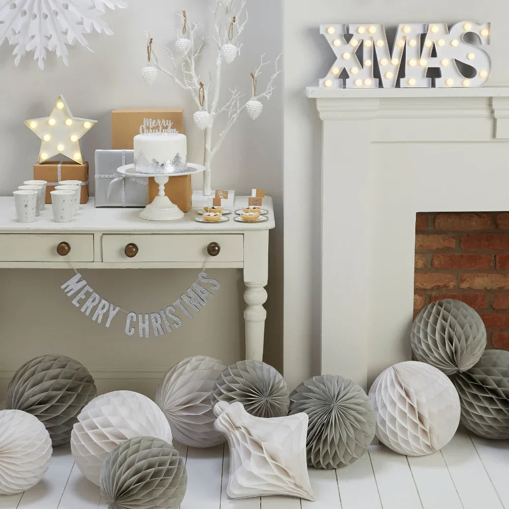Metallics Merry Christmas Wooden Bunting