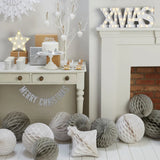 Metallics Merry Christmas Wooden Bunting