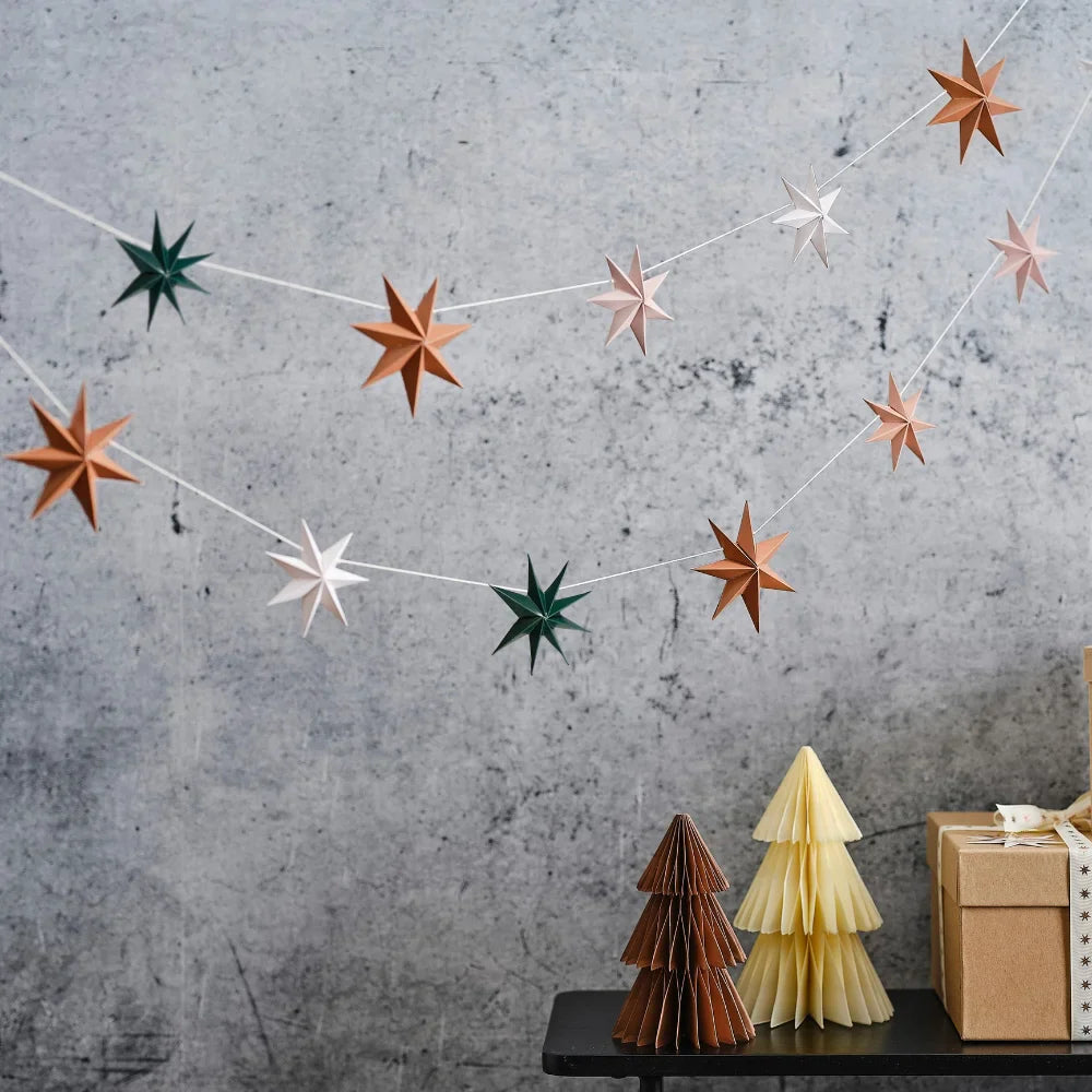 3D Stars Paper Bunting