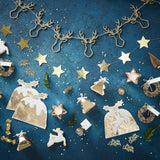 Gold Script Christmas Confetti