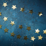 Gold Foiled Star Christmas Garland