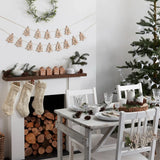 Let It Snow Merry Christmas Wooden Confetti