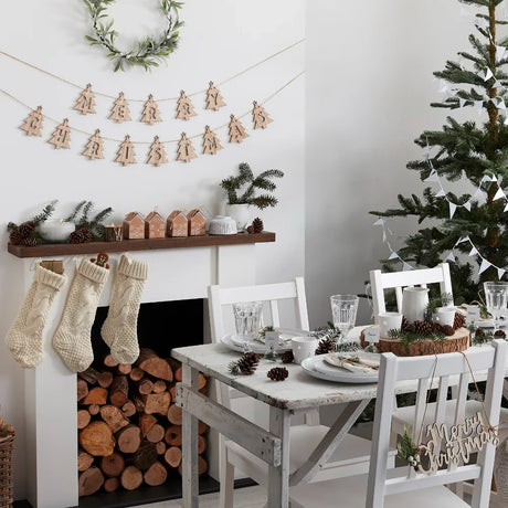 Let It Snow Merry Christmas Wooden Confetti