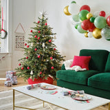 Christmas Scene Cotton Stocking