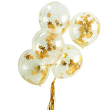Metallic Star Confetti Balloon