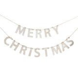 Rustic Wooden Merry Christmas Bunting