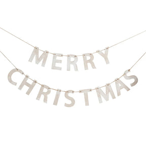 Rustic Wooden Merry Christmas Bunting