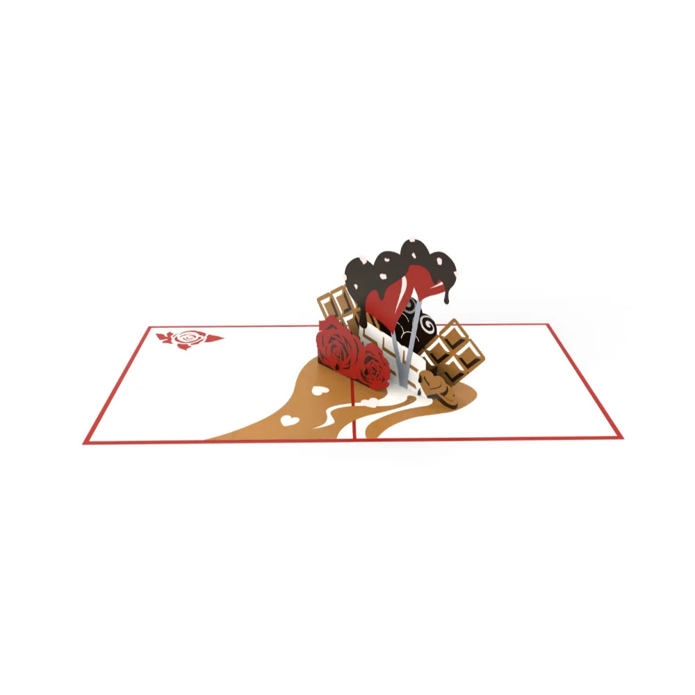Love Chocolate Pop Up Card