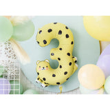 Foil Balloon Number 3 - Cheetah