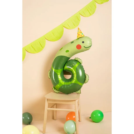 Foil Balloon Number 6 - Turtle