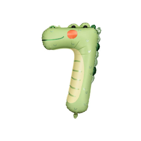 Foil Balloon Number 7 - Crocodile