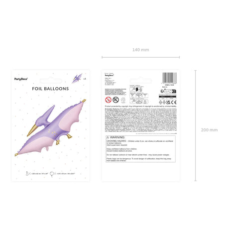 Foil Balloon - Pterodactyl