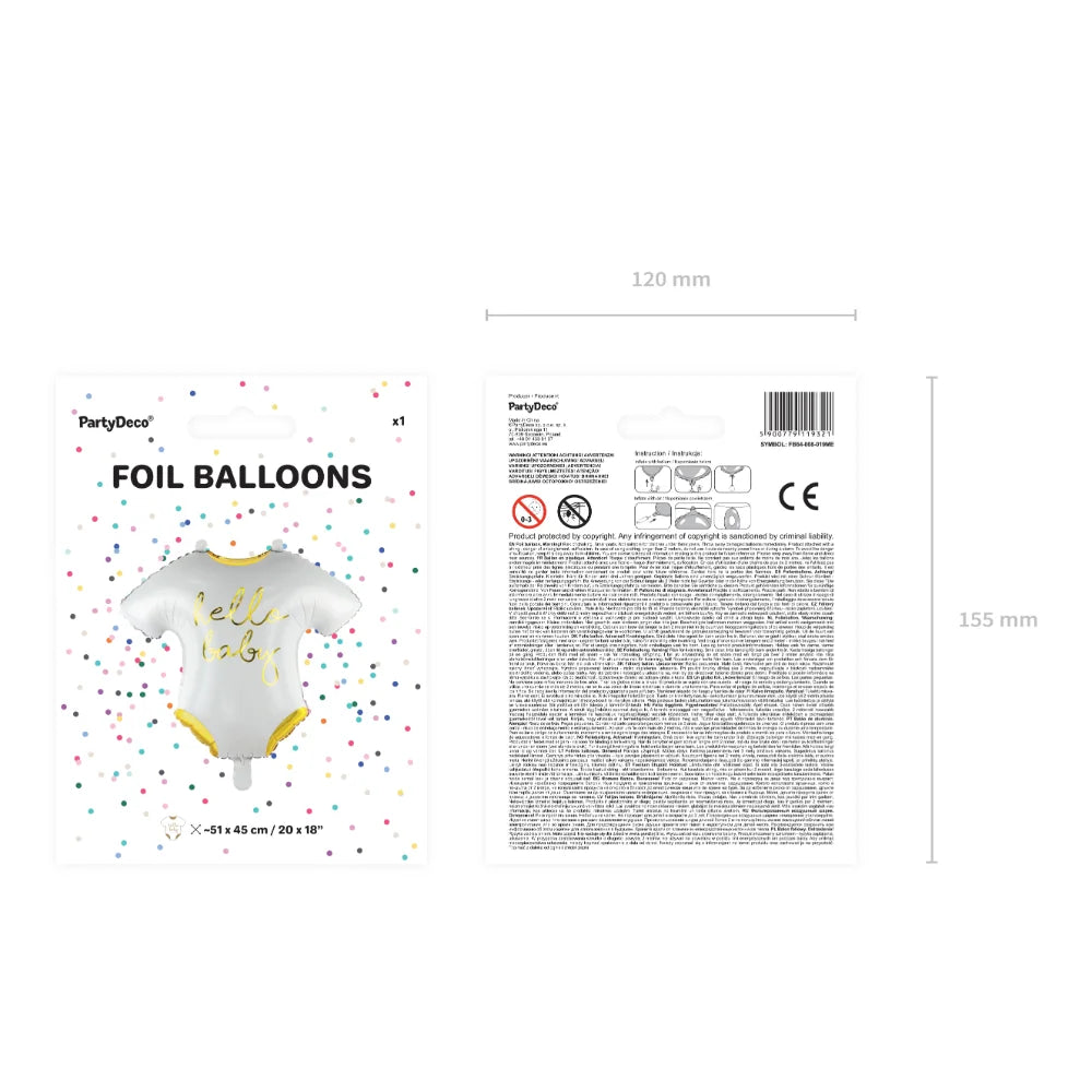 Baby Romper Hello Baby Foil Balloon