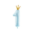 Foil Balloon Number 1 with Gold Crown