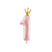 Foil Balloon Number 1 with Gold Crown
