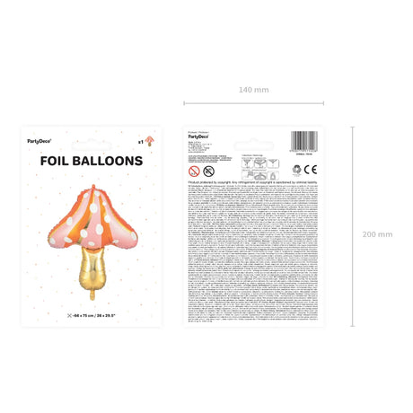 Foil Balloon - Mushroom