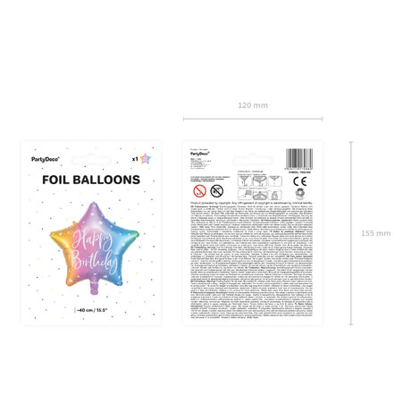 Happy Birthday Foil Balloon